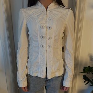 Marc Jacobs Cream Double-Breasted Jacket